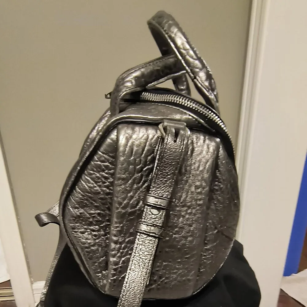 Authentic Alexander Wang Rocco Duffel Silver with Silver Hardware - Picture 7 of 7